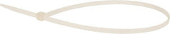 Value Collection - 14.6" Long Natural (Color) Nylon Standard Cable Tie - 50 Lb Tensile Strength, 106mm Max Bundle Diam - Exact Tooling