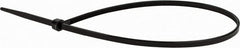 Value Collection - 11.4" Long Black Nylon Standard Cable Tie - 40 Lb Tensile Strength, 82mm Max Bundle Diam - Exact Tooling