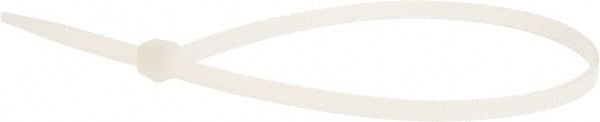 Value Collection - 11" Long Natural (Color) Nylon Standard Cable Tie - 50 Lb Tensile Strength, 81mm Max Bundle Diam - Exact Tooling