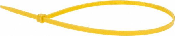 Value Collection - 14.6" Long Yellow Nylon Standard Cable Tie - 50 Lb Tensile Strength, 106mm Max Bundle Diam - Exact Tooling