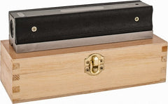 Value Collection - 8" Long, 0.0005" Graduation Sensitivity per 10", 2 Vials, Master Precision Level - Cast Iron, 1-7/8" Wide - Exact Tooling