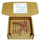 50 pc 38A60-P 1/8" Spdle Pacesetter Mtd. Point Kit contains 5 each of B42; B52; B97; B122; B131; W154; W164; W185; W215 Pacesetter and W163 A80-HBF3 - Exact Tooling