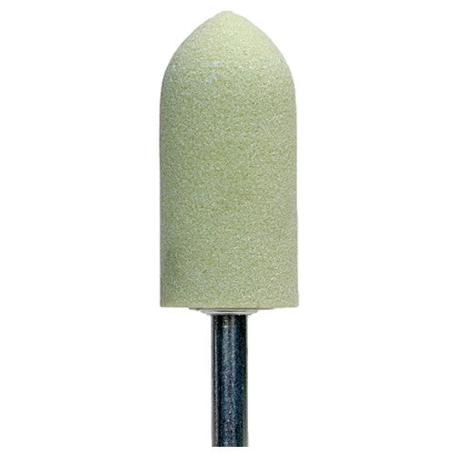 7/8″ × 2″ 1/4″ Spindle Quantum Mounted Point A11 80 Grit Ceramic Alumina - Exact Tooling