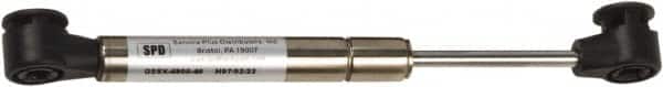 Associated Spring Raymond - 0.236" Rod Diam, 0.591" Tube Diam, 10 Lb Capacity, Gas Spring - Extension, 18.5" Extended Length, 7.25" Stroke Length, Composite Ball Socket, Uncoated Piston - Exact Tooling