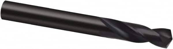 Guhring - 10.6mm 130° Spiral Flute Cobalt Screw Machine Drill Bit - Oxide Finish, Right Hand Cut, 43mm Flute Length, 89mm OAL, Cone Relief Point, Straight Shank - Exact Tooling