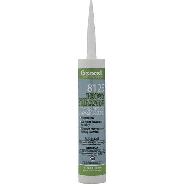 Geocel - 10.3 oz Tube Black Silicone Cure Sealant - Outdoor - Exact Tooling