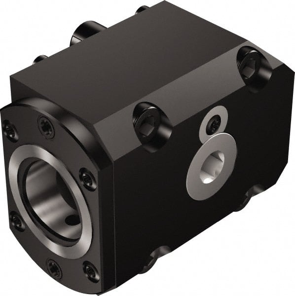Sandvik Coromant - Right Hand Cut, C8 Modular Connection, Adapter/Mount Lathe Modular Clamping Unit - 80mm Square Shank Diam, 146mm Square Shank Width, 3-15/16" OAL, Through Coolant - Exact Tooling