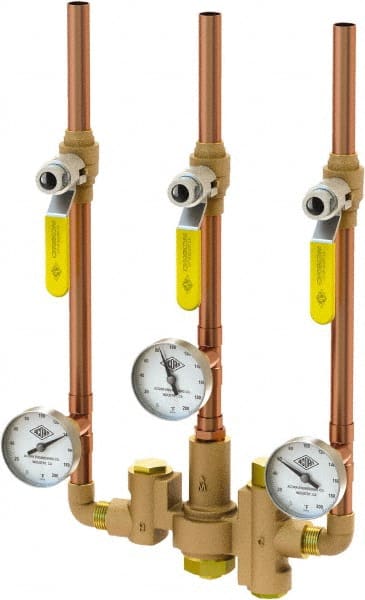 Acorn Engineering - Water Mixing Valves & Units Pipe Size: 1/2 (Inch) Material: Lead Free Brass - Exact Tooling
