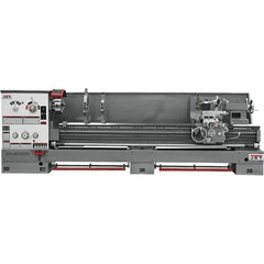 Jet - 26" Swing, 120" Between Centers, 230/460 Volt, Triple Phase Engine Lathe - 6MT Taper, 10 hp, 40 to 1,800 RPM, 4-1/8" Bore Diam - Exact Tooling