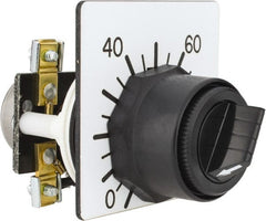 Square D - 5,000 Ohm, 30mm, 300 VAC Potentiometer - 2 Watts, Nonilluminated, Knob Operated, NEMA 4, 13 - Exact Tooling