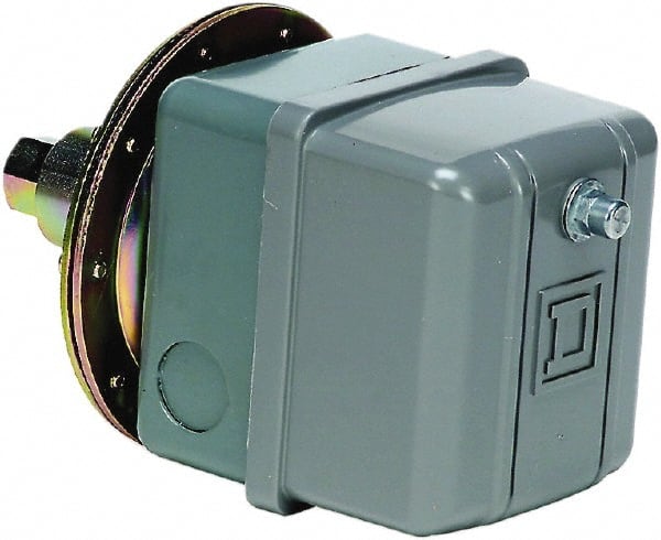 Square D - 1 NEMA Rated, 17 inHg to 22 inHg, Electromechanical Pressure and Level Switch - Adjustable Pressure, 480 VAC - Exact Tooling