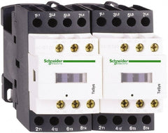Schneider Electric - 4 Pole, 120 Coil VAC at 50/60 Hz, 25 Amp at 440 VAC, Reversible IEC Contactor - Bureau Veritas, CCC, CSA, CSA C22.2 No. 14, DNV, EN/IEC 60947-4-1, EN/IEC 60947-5-1, GL, GOST, LROS, RINA, RoHS Compliant, UL 508, UL Listed - Exact Tooling