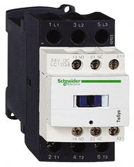 Schneider Electric - 3 Pole, 120 Coil VAC at 50/60 Hz, 38 Amp at 440 VAC, Nonreversible IEC Contactor - Bureau Veritas, CCC, CSA, CSA C22.2 No. 14, DNV, EN/IEC 60947-4-1, EN/IEC 60947-5-1, GL, GOST, LROS, RINA, RoHS Compliant, UL 508, UL Listed - Exact Tooling