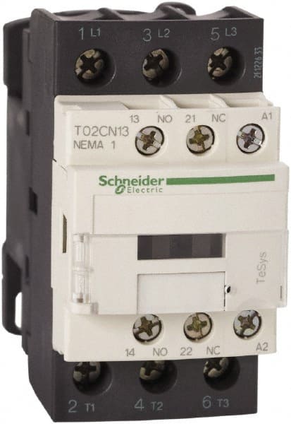 Square D - 3 Pole, 24 Coil VDC, 27 Amp NEMA Contactor - Open Enclosure - Exact Tooling