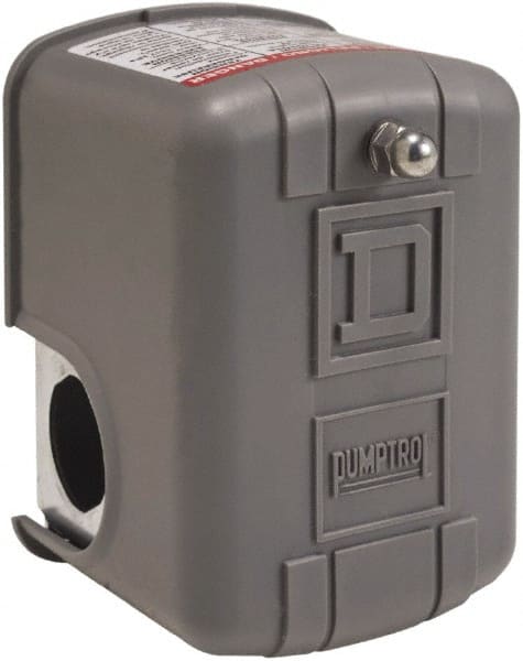 Square D - 1 and 3R NEMA Rated, 30 to 50 psi, Electromechanical Pressure and Level Switch - Adjustable Pressure, 575 VAC, L1-T1, L2-T2 Terminal, For Use with Square D Pumptrol - Exact Tooling