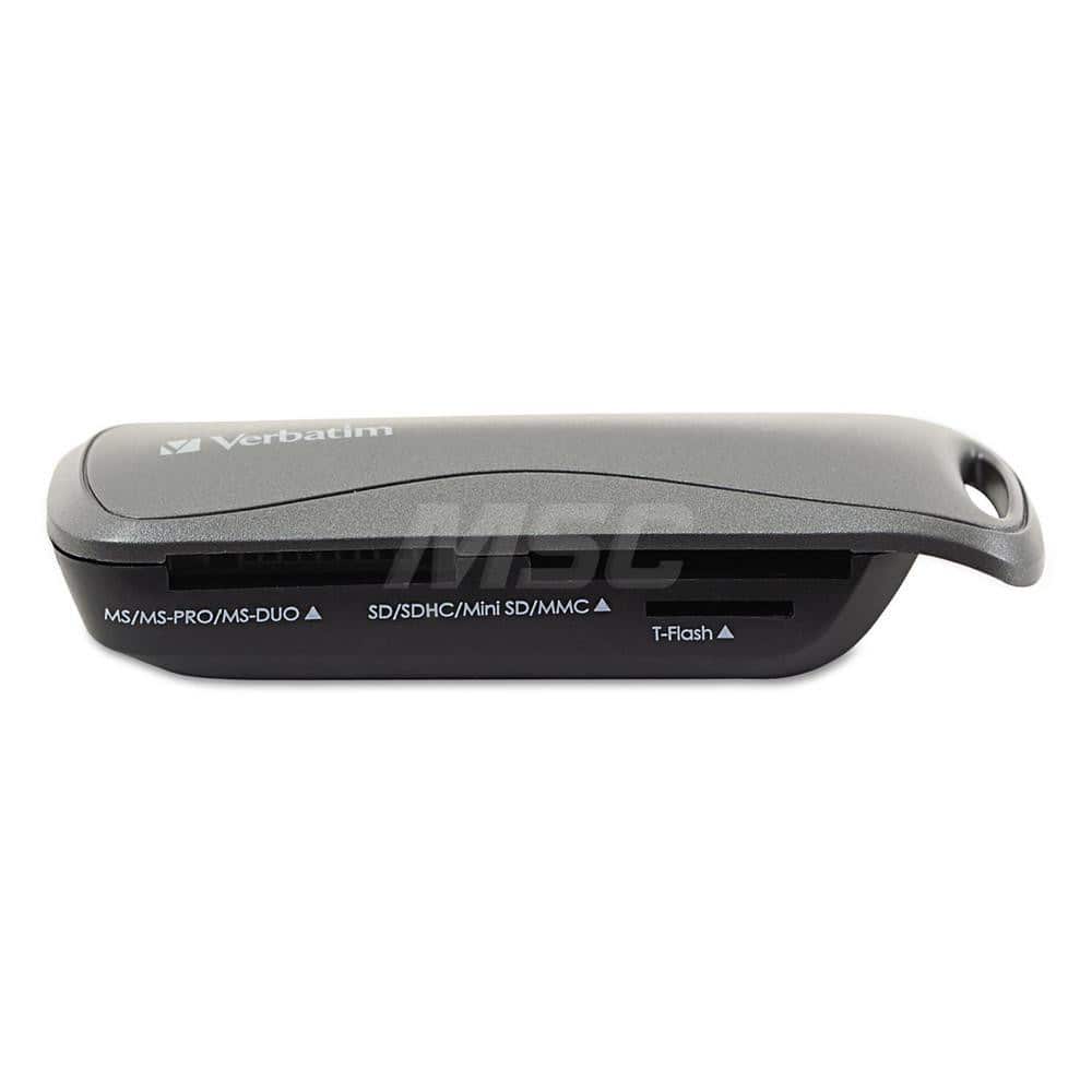 Verbatim - Office Machine Supplies & Accessories; Office Machine/Equipment Accessory Type: Pocket Card Reader ; For Use With: Mac OS X 10.1 & Later; Windows 2000; XP; Vista; 7 Operating Systems ; Color: Black - Exact Tooling