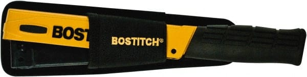 Stanley Bostitch - Manual Hammer Tacker - 1/4, 5/16, 3/8" Staples, 84 Lb Capacity, Yellow, Aluminum Die Cast - Exact Tooling