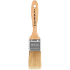 Wooster Brush - 1-1/2" Flat Synthetic Varnish Brush - 2-7/16" Bristle Length, 6-1/2" Maple Beavertail Handle - Exact Tooling
