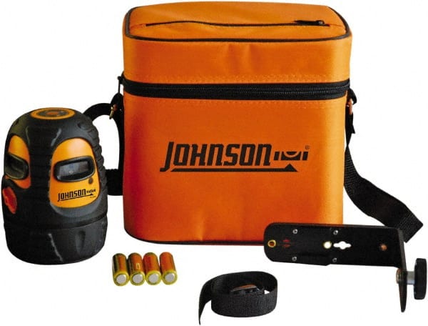 Johnson Level & Tool - 1 Beam 200' (Interior) 300' (Exterior) Max Range Self Leveling Line Laser - Red Beam, 1/8" at 50' Accuracy, 3-3/4" Long x 5-1/4" High, Battery Included - Exact Tooling