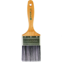 Wooster Brush - 3" Flat Synthetic Varnish Brush - 3-3/16" Bristle Length, 6-1/2" Maple Beavertail Handle - Exact Tooling