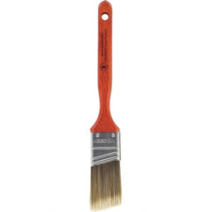 Wooster Brush - 1-1/2" Angled Nylon/Polyester Sash Brush - 2-7/16" Bristle Length, 7-3/16" Wood Fluted Handle - Exact Tooling