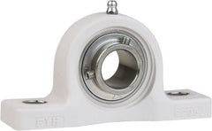 Value Collection - 5/8" ID, 5" OAL x 2-19/32" OAH Pillow Block - 1,495 Lb Static Cap, 2,877 Lb Dyn Cap, 3-3/4" Btw Mnt Hole Ctrs, 1-5/16" Base-to-Ctr Ht, Thermoplastic - Exact Tooling