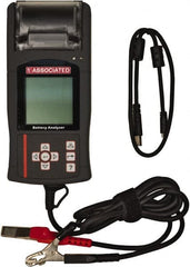 Associated Equipment - 12 Volt Battery Tester with Case & Manual - 100 to 1,700 CCA Range, 5' Cable - Exact Tooling