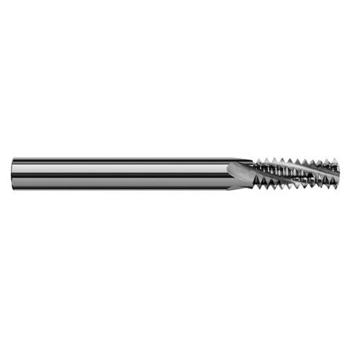 0.2450″ Cutter Diameter × 0.4370″ (7/16″) Length of Cut Carbide Multi-Form 1/16″, 1/8″-27 NPT Thread Milling Cutter, 3 Flutes - Exact Tooling