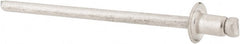 RivetKing - Size 62 Dome Head Stainless Steel Open End Blind Rivet - Stainless Steel Mandrel, 0.02" to 1/8" Grip, 3/8" Head Diam, 0.192" to 0.196" Hole Diam, 0.325" Length Under Head, 3/16" Body Diam - Exact Tooling