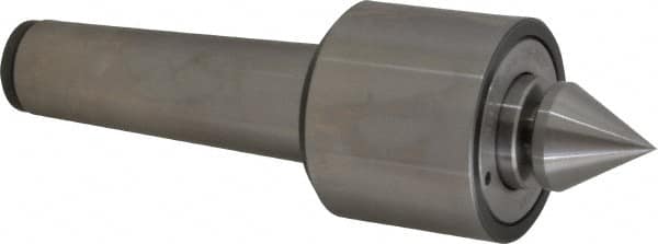 Riten - MT5 Taper Shank, 3-1/16" Head Diam Live Center - 5,500 Max RPM, 2-25/32" Head Length, 1-9/16" Point Diam, 1/4" Point Len, 1,400 Lb Max Workpc, 2-7/16" OAL, Male Point - Exact Tooling