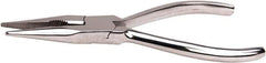 Aven - 6" OAL, 1-1/2" Jaw Length x 1-1/2" Jaw Width, Long Nose Multipurpose Pliers - Serrated Jaw, Crimper, Cutter & Stripper Head, Stainless Steel Handles - Exact Tooling