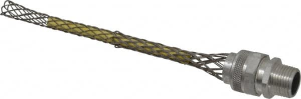 Woodhead Electrical - 12.7 to 15.88mm Capacity, Liquidtight, Straight Strain Relief Cord Grip - 1/2 NPT Thread, 7" Long, Aluminum - Exact Tooling
