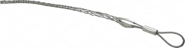 Woodhead Electrical - Flexible Eye, Closed Mesh, Steel Wire Pulling Grip - 12-3/4" Mesh, 1/2 to 0.61" Cable Diam - Exact Tooling