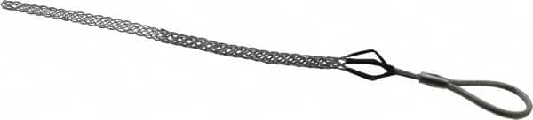 Woodhead Electrical - Flexible Eye, Closed Mesh, Steel Wire Pulling Grip - 12" Mesh, 0.37 to 0.49" Cable Diam - Exact Tooling