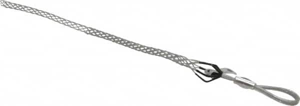 Woodhead Electrical - Flexible Eye, Closed Mesh, Steel Wire Pulling Grip - 14" Mesh, 1/2 to 0.74" Cable Diam - Exact Tooling
