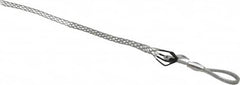 Woodhead Electrical - Flexible Eye, Closed Mesh, Steel Wire Pulling Grip - 14" Mesh, 1/2 to 0.74" Cable Diam - Exact Tooling