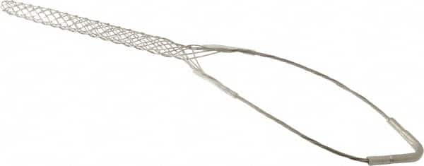 Woodhead Electrical - 0.62 to 0.74 Inch Cable Diameter, Tinned Bronze, Single Loop Support Grip - 19 Inch Long, 960 Lb. Breaking Strength, 11 Inch Mesh Length - Exact Tooling