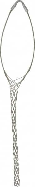 Woodhead Electrical - 1-1/2 to 1.74 Inch Cable Diameter, Tinned Bronze, Single Loop Support Grip - 18 Inch Long, 1,680 Lb. Breaking Strength, 18 Inch Mesh Length - Exact Tooling