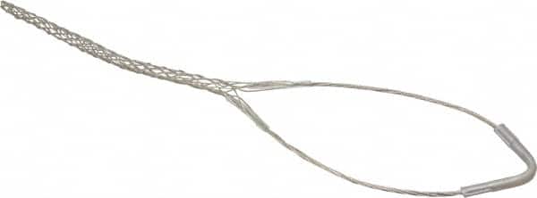 Woodhead Electrical - 0.62 to 0.74 Inch Cable Diameter, Tinned Bronze, Single Loop Support Grip - 19 Inch Long, 960 Lb. Breaking Strength, 11 Inch Mesh Length - Exact Tooling