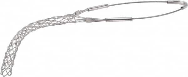Woodhead Electrical - 0.7 to 0.85 Inch Cable Diameter, Galvanized Steel, Single Loop Support Grip - 17-1/2 Inch Long, 1,900 Lb. Breaking Strength, 8-1/2 Inch Mesh Length - Exact Tooling