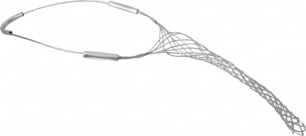 Woodhead Electrical - 0.96 to 1-1/4 Inch Cable Diameter, Galvanized Steel, Single Loop Support Grip - 20 Inch Long, 1,900 Lb. Breaking Strength, 11 Inch Mesh Length - Exact Tooling
