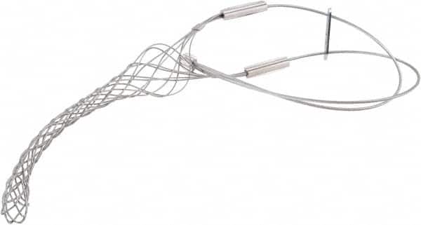 Woodhead Electrical - 0.96 to 1-1/4 Inch Cable Diameter, Galvanized Steel, Locking Bale and Universal Loop Support Grip - 28 Inch Long, 1,900 Lb. Breaking Strength, 11 Inch Mesh Length - Exact Tooling
