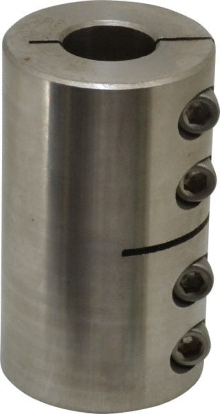 Climax Metal Products - 1" Inside x 1-3/4" Outside Diam, One Piece Split Clamping Collar - 3" Long - Exact Tooling