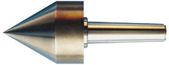 Riten - MT6 Taper Shank, Live Center - 5-1/2" Point Diam, 5-15/16" Point Len, 4,500 Lb Max Workpc, 6-5/16" OAL, Pipe Nose Point - Exact Tooling