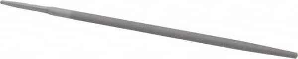 Value Collection - 10" Long, Smooth Cut, Round American-Pattern File - Double Cut, Tang - Exact Tooling
