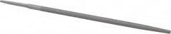 Value Collection - 10" Long, Smooth Cut, Round American-Pattern File - Double Cut, Tang - Exact Tooling