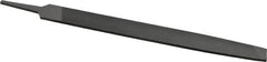 Value Collection - 12" Long, Smooth Cut, Mill American-Pattern File - Single Cut, 7/32" Overall Thickness, Tang - Exact Tooling