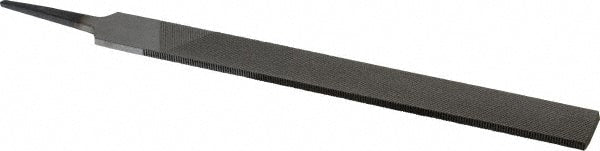 Value Collection - 8" Long, Bastard Cut, Hand American-Pattern File - Double Cut, 7/32" Overall Thickness, Tang - Exact Tooling