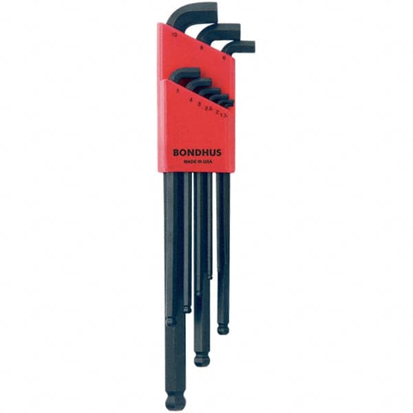 Bondhus - Hex Key Sets Tool Type: Ball End Handle Type: L-Key Long Arm - Exact Tooling