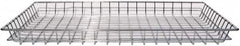 Marlin Steel Wire Products - 18" Deep, Rectangular Steel Wire Basket - 1-3/8" Perforation, 26" Wide x 2" High - Exact Tooling